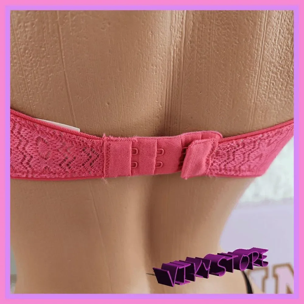 NWT {VS Pink} Lace Mesh Unlined Bra 34C: Sensual Comfort NWT